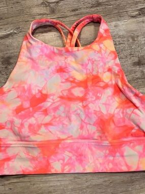 Lululemon Neon Tie-Dye Sports Bra